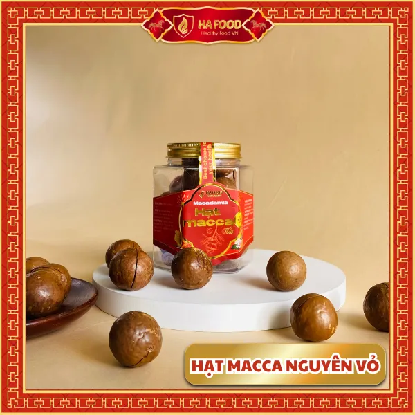Hạt Macca Thơm Nguyên Vỏ Hafood 