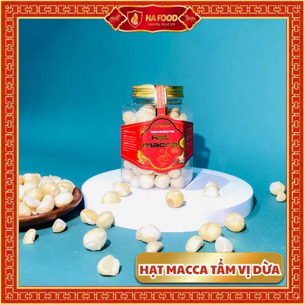 Hạt Macca Bóc Vỏ Tẩm Vị Dừa Hafood VN