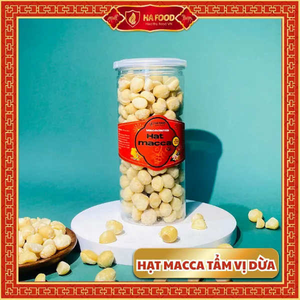 Hạt Macca Bóc Vỏ Tẩm Vị Dừa Hafood VN