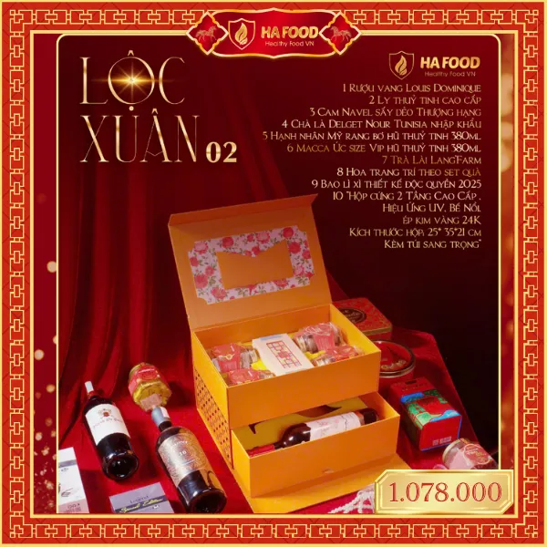 Lộc Xuân 2 - Hộp quà Tết Hafood 2026