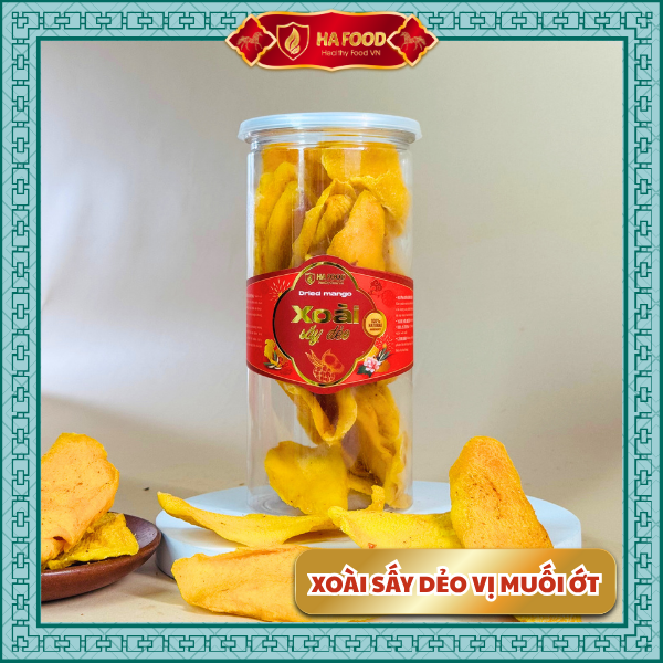 Xoài Sấy Dẻo Tẩm Muối Ớt Hafood | Quà Tết Dinh Dưỡng – Hương Vị Tinh Tế 