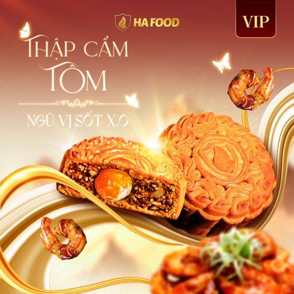 BÁNH THẬP CẨM TÔM NGŨ VỊ SỐT X.O
