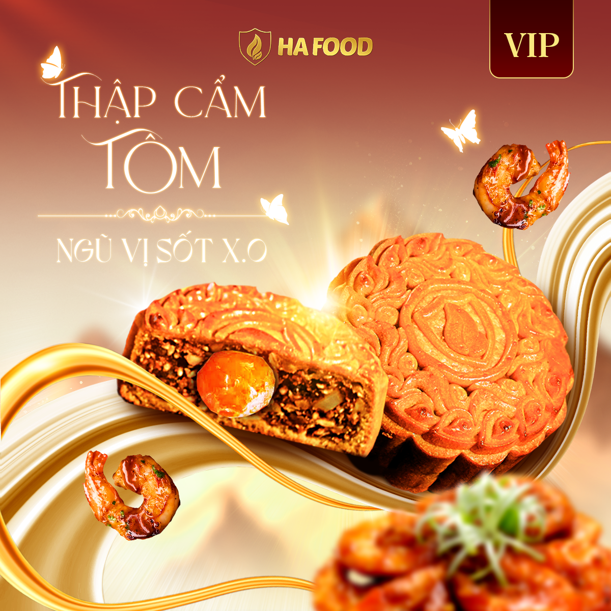 BÁNH THẬP CẨM TÔM NGŨ VỊ SỐT X.O