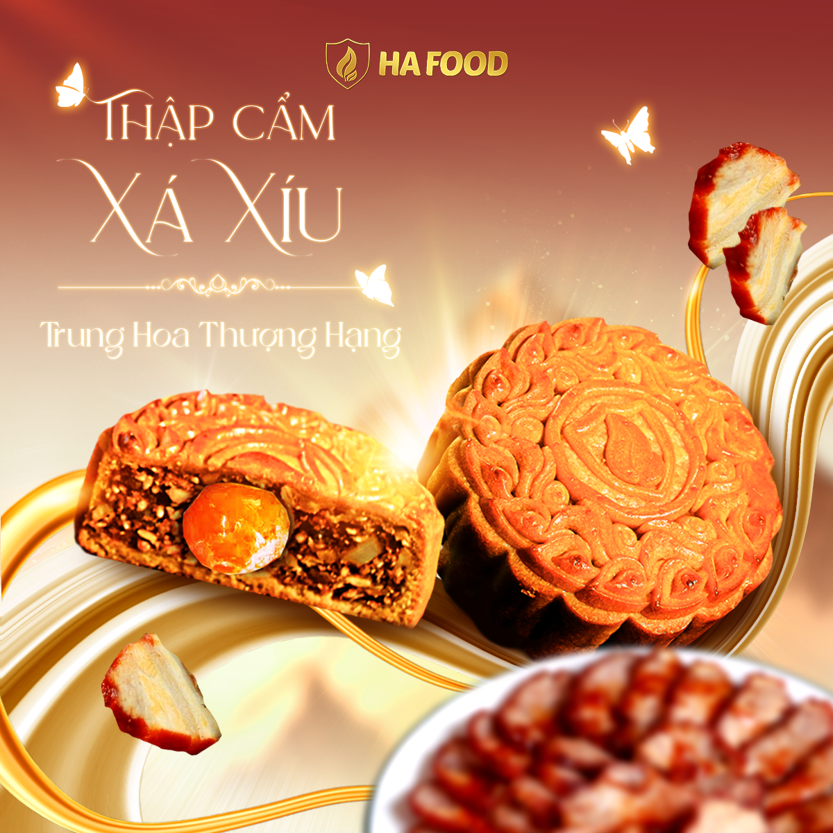 BÁNH THẬP CẨM XÁ XÍU TRUNG HOA THƯỢNG HẠNG
