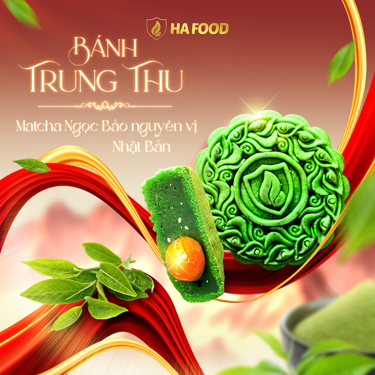 BÁNH MATCHA NGỌC BẢO NGUYÊN VỊ NHẬT BẢN