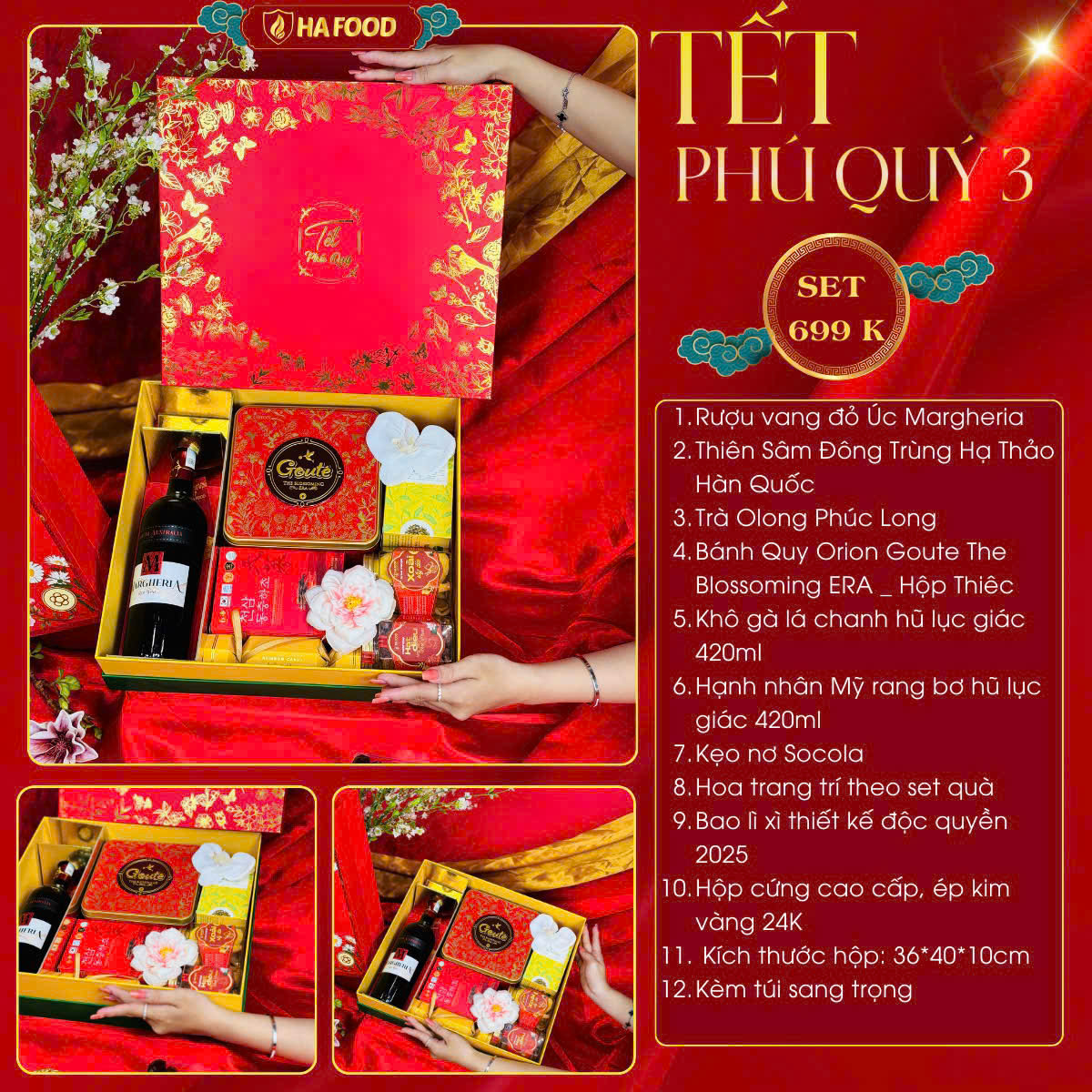 Tết Phú Quý 3 - Hộp quà tết Hafood 2026