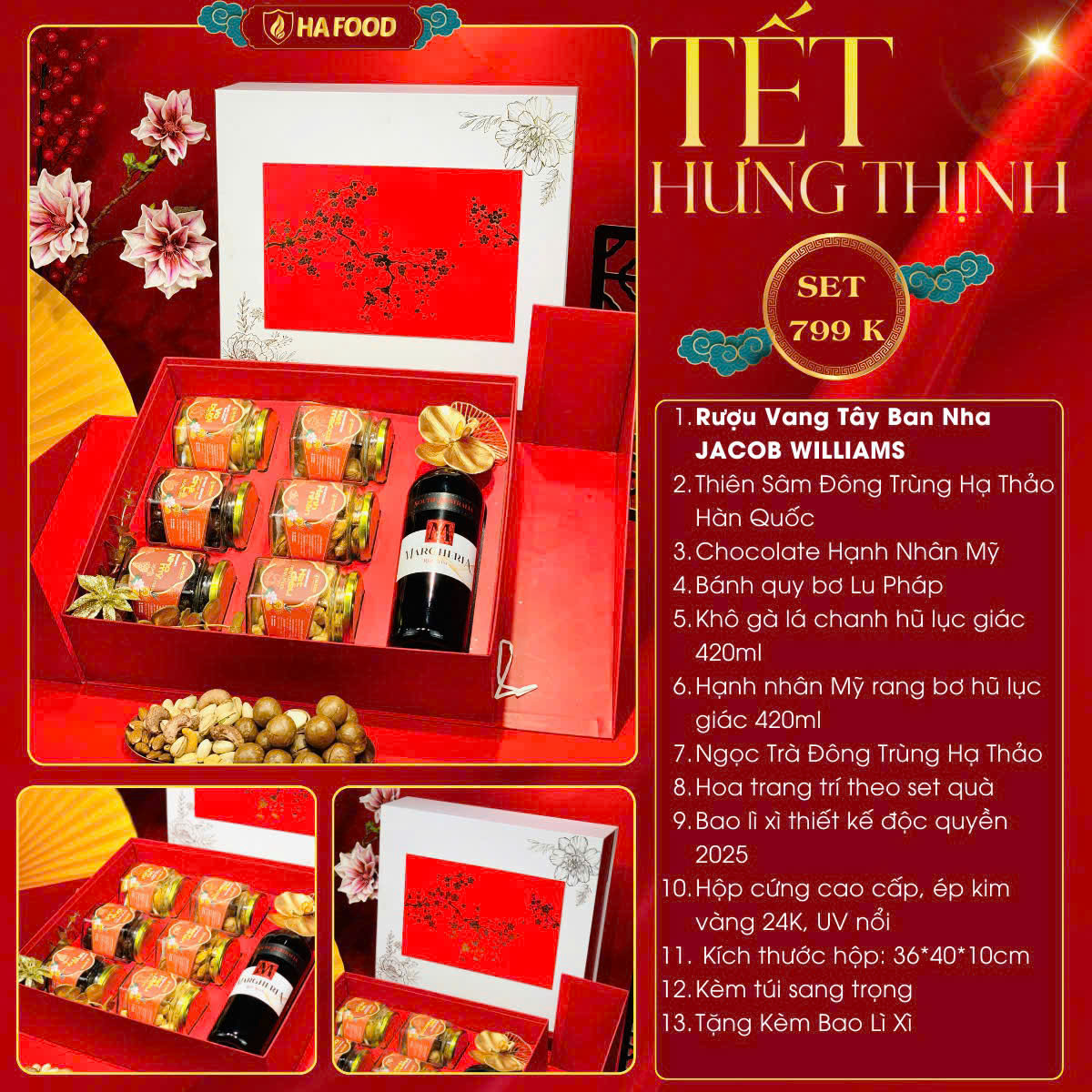 Tết Hưng Thịnh - Hộp quà tết Hafood 2026
